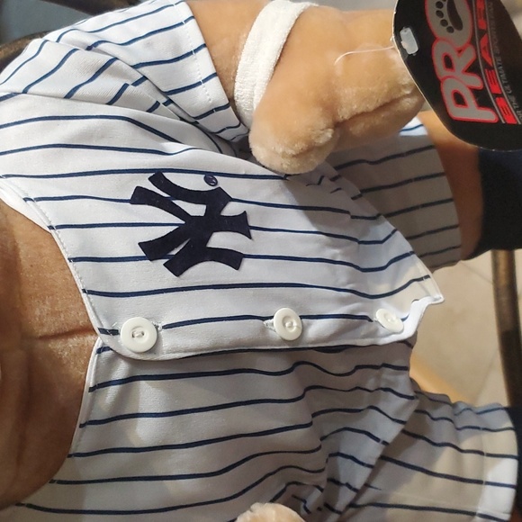 NY Yankees 22" Large Stuff Animal Bear 1993 Pro Bear Baseball Bat Inaugural VGUC - Picture 3 of 7